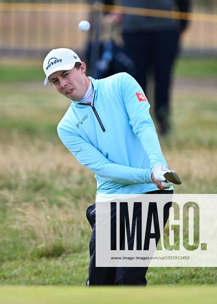 Mandatory Credit: Photo by Greig Cowie Shutterstock (14012011bv) Matt Fitzpatrick on the 1st Green The British Open Championship, Practice, Golf, Royal Liverpool Golf Club, Liverpool, UK - 17 Jul 2023 The British Open Championship, Practice, Golf, Royal Liverpool Golf Club, Liverpool, UK - 17 Jul 2023