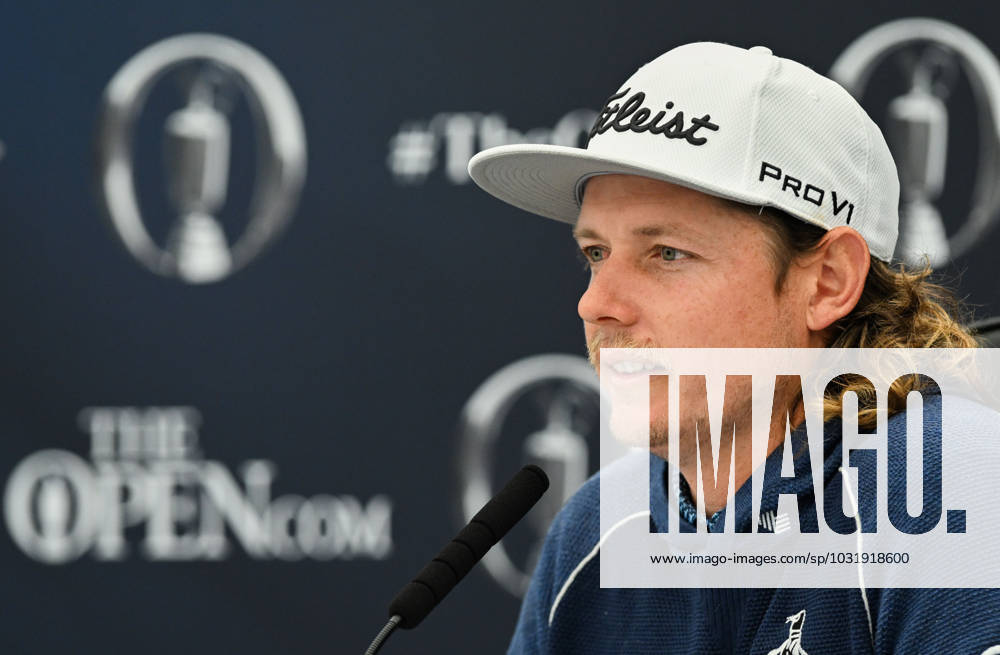 Mandatory Credit: Photo by Greig Cowie Shutterstock (14012011ef) Champion Golfer 2022 Cameron Smith is interviewed The British Open Championship, Practice, Golf, Royal Liverpool Golf Club, Liverpool, UK - 17 Jul 2023 The British Open Championship, Practice, Golf, Royal Liverpool Golf Club, Liverpool, UK - 17 Jul 2023