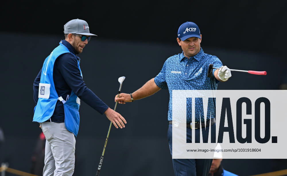 Mandatory Credit: Photo by Greig Cowie Shutterstock (14012011ej) Patrick Reed on the 2nd Green The British Open Championship, Practice, Golf, Royal Liverpool Golf Club, Liverpool, UK - 17 Jul 2023 The British Open Championship, Practice, Golf, Royal Liverpool Golf Club, Liverpool, UK - 17 Jul 2023