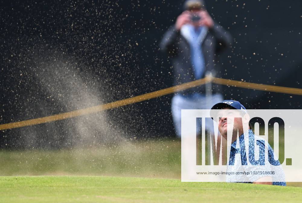 Mandatory Credit: Photo by Greig Cowie Shutterstock (14012011em) Patrick Reed on the 2nd Green The British Open Championship, Practice, Golf, Royal Liverpool Golf Club, Liverpool, UK - 17 Jul 2023 The British Open Championship, Practice, Golf, Royal Liverpool Golf Club, Liverpool, UK - 17 Jul 2023