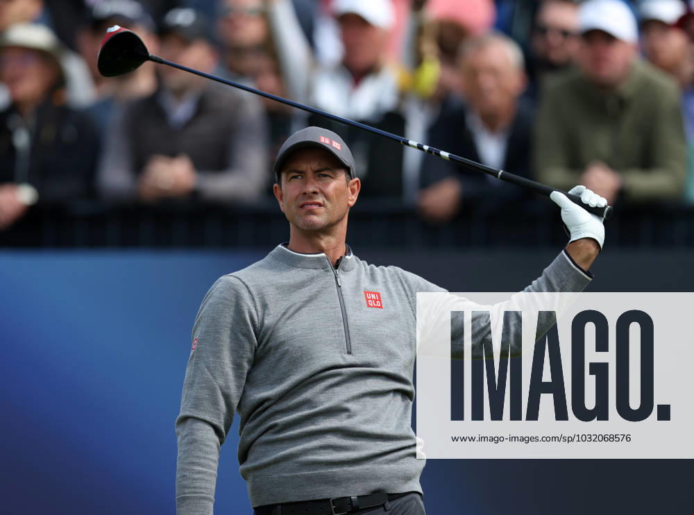 20th July 2023; Royal Liverpool Golf Club, Hoylake, Merseyside, England: The Open Championship Round 1; Adam Scott (AUS) reacts after his tee shot on the 8th hole ActionPlus12532858 DavidxBlunsden