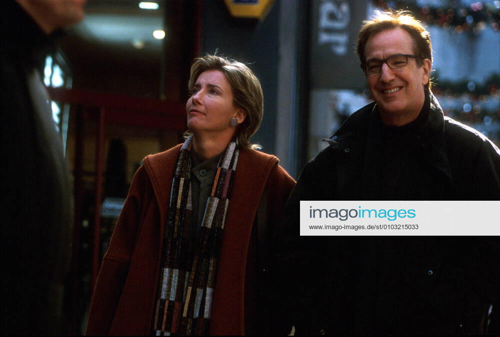 LOVE ACTUALLY EMMA THOMPSON, ALAN RICKMAN Date: 2003. Strictly editorial use only in conjunction with the promotion of the film. Credit line mandatory. This image is copyright of the film company and is supplied under the terms of issue as film still. No commercial or book cover use permitted without prior consent from the film company. Mandatory credit line: Image courtesy UNIVERSAL PICTURES Ronald Grant Archive Mary Evans