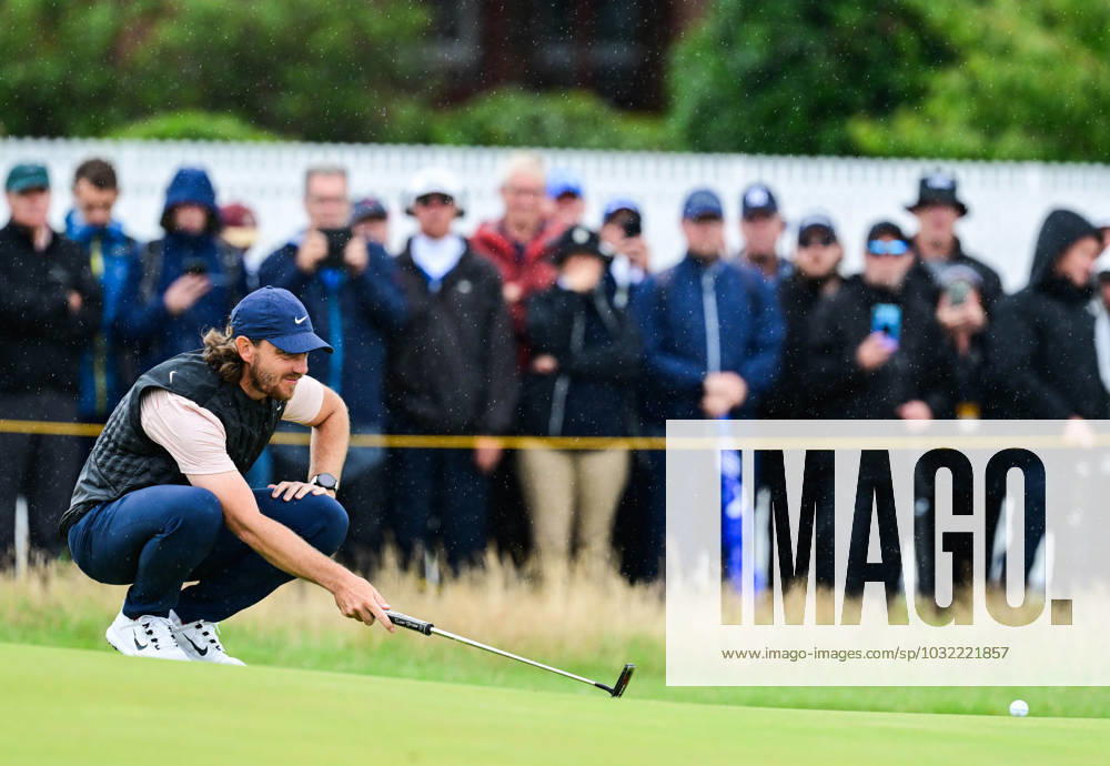 Mandatory Credit: Photo by Greig Cowie Shutterstock (14015635bp) Tommy Fleetwood on the 2nd Green The British Open Championship, Day Three, Golf, Royal Liverpool Golf Club, Liverpool, UK - 22 Jul 2023 The British Open Championship, Day Three, Golf, Royal Liverpool Golf Club, Liverpool, UK - 22 Jul 2023