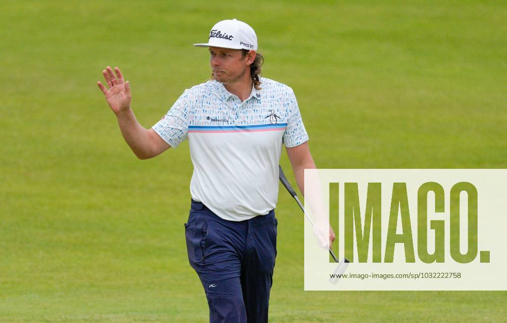 Mandatory Credit: Photo by Dave Shopland Shutterstock (14015636bd) 2022 Champion Australian Cameron Smith on the 18th The British Open Championship, Day Three, Golf, Royal Liverpool Golf Club, Liverpool, UK - 22 Jul 2023 The British Open Championship, Day Three, Golf, Royal Liverpool Golf Club, Liverpool, UK - 22 Jul 2023