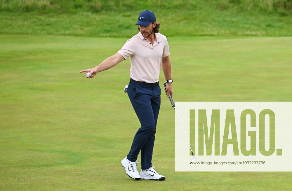 Mandatory Credit: Photo by Greig Cowie Shutterstock (14015635dc) Tommy Fleetwood on the 11th Green The British Open Championship, Day Three, Golf, Royal Liverpool Golf Club, Liverpool, UK - 22 Jul 2023 The British Open Championship, Day Three, Golf, Royal Liverpool Golf Club, Liverpool, UK - 22 Jul 2023