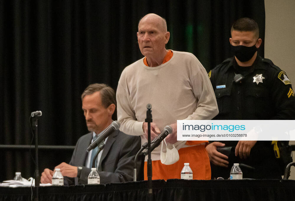 Golden State Killer East Area Rapist JOSEPH JAMES DEANGELO is sentenced to life without Parole for 13 murders and a host of rapes and other crimes at Sacramento State University on Friday. He addresses the victims and their families and said he sorry. Sacramento USA - ZUMAj89_ 20200821_zaf_j89_006