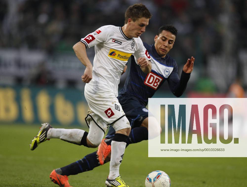 Deutschland, Fussball, 1.Bundesliga, 29. Spieltag, Saison 2011 2012, Borussia Mönchengladbach vs, Hertha BSC Berlin, 07.04.2012, Borussia Park, Mönchengladbach, Patrick herrmann, Gladbach
