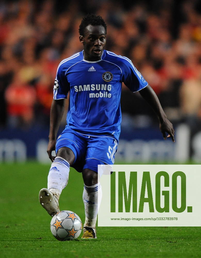 UEFA Champions League Soccer match, Semi Final, Chelsea vs Liverpool Chelsea s Michael Essien during the UEFA Champions League Soccer match, Semi Final, Second Leg, Chelsea vs Liverpool at the Stamford Bridge in London, UK on April 30, 2008. Chelsea won 3-2. Chelsea reach his first Champions League final. Photo by Steeve McMay Cameleon ABACAPRESS.COM London -