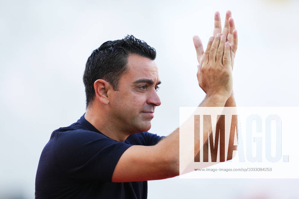 ESP: FC Barcelona, Barca Tottenham Hotspur. Pre-seadon friendly match. Joan Gamper Trophy FC Barcelona head coach Xavi Hernandez during the Pre-season friendly, Joan Gamper Trophy match between FC Barcelona and Tottenham Hotspur played at Luis Companys Stadium on August 8, 2023 in Barcelona, Spain. kpng
