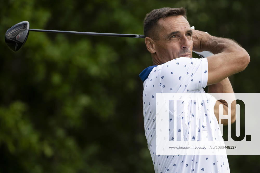 Roman Sebrle from Czech Republic in action during the Czech Open 2023 men s golf tournament, part of the Czech PGA, Golf Herren Tour, 1st round, on August 17, 2023, in Beroun, Czech Republic. (CTKxPhoto OndrejxDeml) CTKPhotoP2023081704435 CTKPhotoP2023081704435