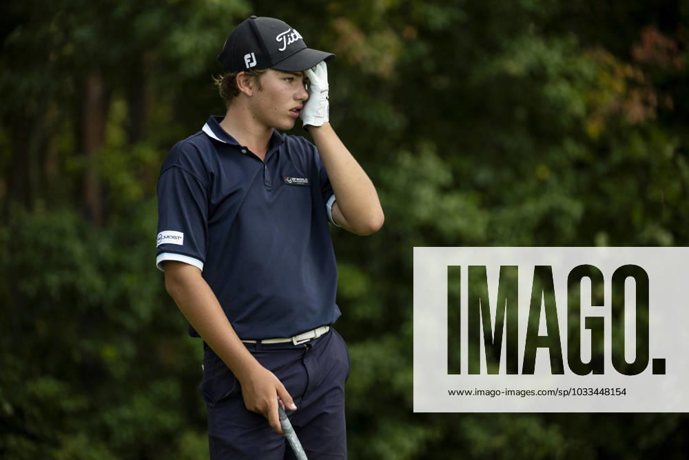 Louis Klein from Czech Republic in action during the Czech Open 2023 men s golf tournament, part of the Czech PGA, Golf Herren Tour, 1st round, on August 17, 2023, in Beroun, Czech Republic. (CTKxPhoto OndrejxDeml) CTKPhotoP2023081704451 CTKPhotoP2023081704451