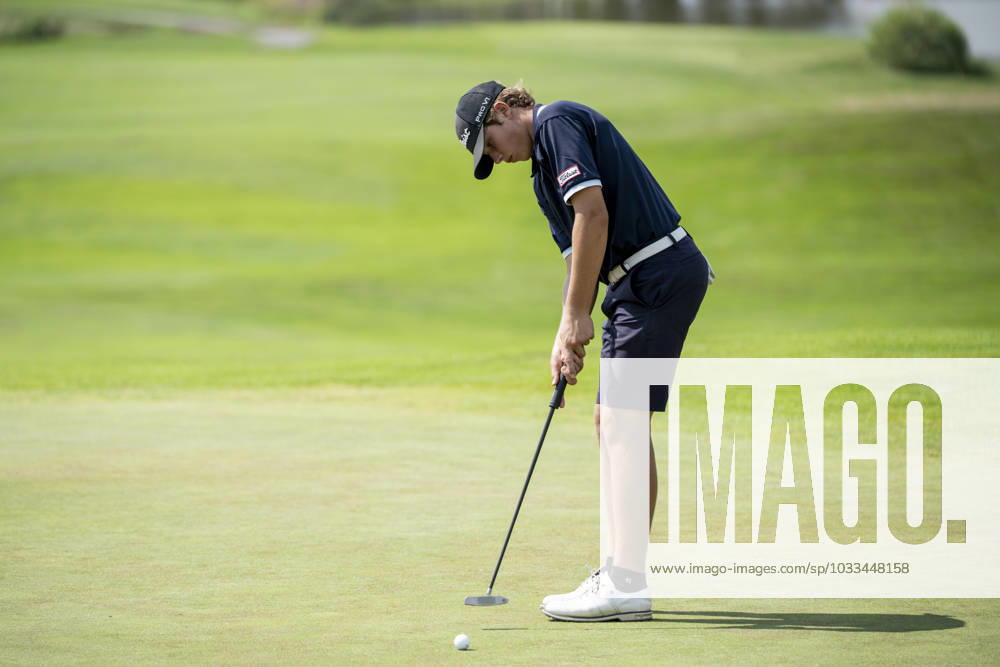 Louis Klein from Czech Republic in action during the Czech Open 2023 men s golf tournament, part of the Czech PGA, Golf Herren Tour, 1st round, on August 17, 2023, in Beroun, Czech Republic. (CTKxPhoto OndrejxDeml) CTKPhotoP2023081704462 CTKPhotoP2023081704462