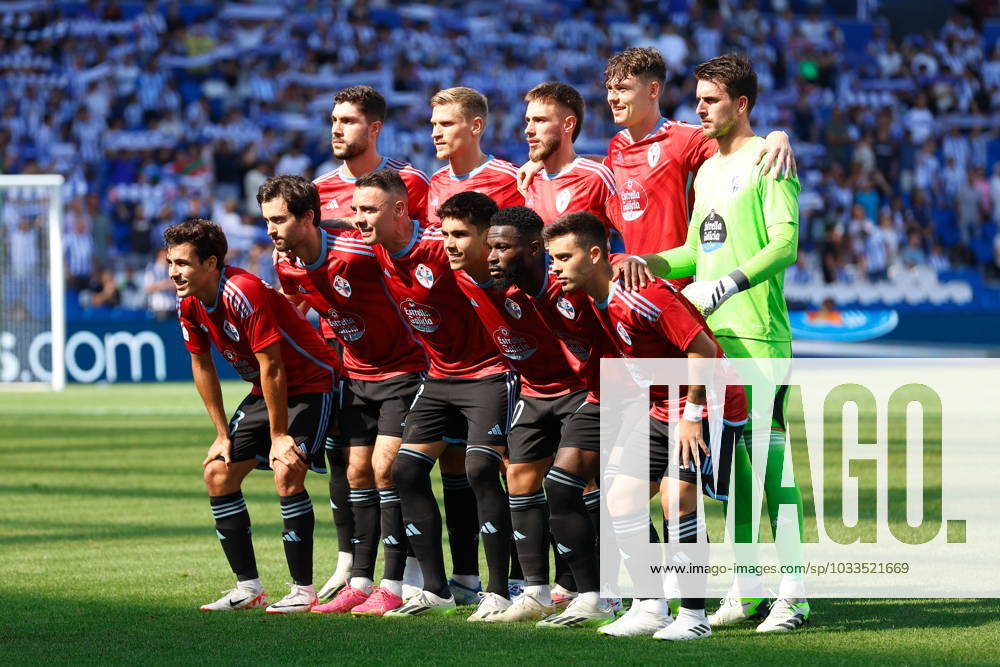 Celta team group, Mannschaftsbild, Totale line-up (Celta), AUGUST 19, 2023 - Football Soccer : Spanish LaLiga EA Sports match between Real Sociedad 1-1 RC Celta de Vigo at the Reale Arena in San Sebastian, Spain. Noxthirdxpartyxsales (226737478)