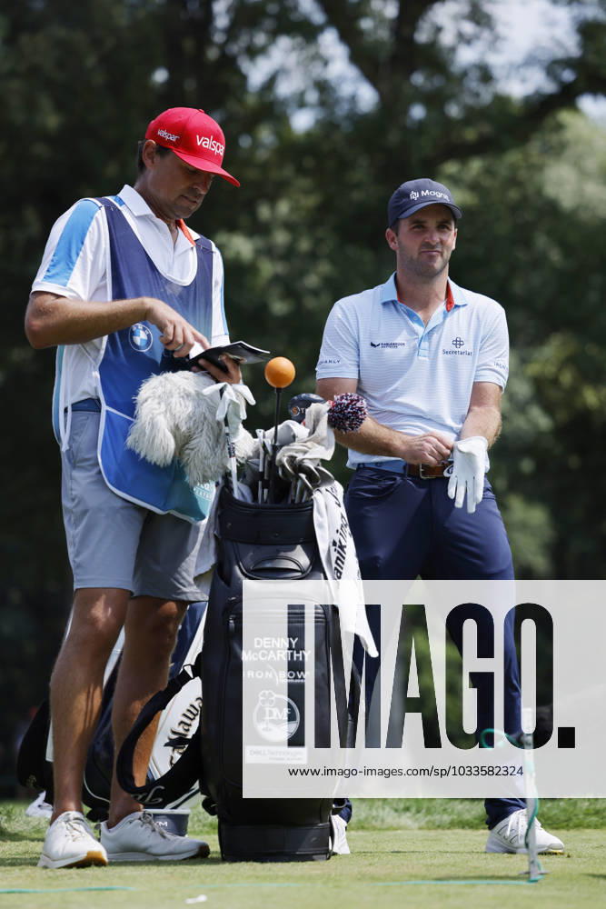 OLYMPIA FIELDS, IL - AUGUST 20: Denny McCarthy of the United States looks on while waiting to tee off at the 7th hole during the final round of the BMW Championship at Olympia Fields Country Club on August 18, 2023 in Olympia Fields, Illinois. (Photo by Joe Robbins Icon Sportswire) GOLF: AUG 20 PGA, Golf Herren - BMW Championship Icon5732308200514