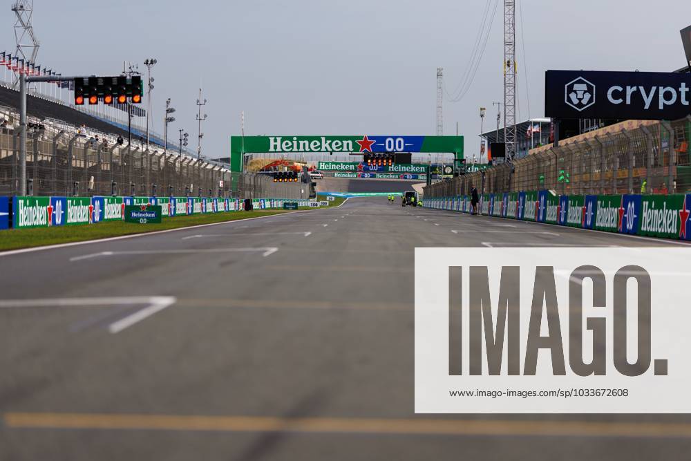 Blick auf die Start und Zielgerade, Grosser Preis der Niederlande, Motorsport, Formel 1, Saison 2023, 24.08.2023 Grosser Preis der Niederlande, Motorsport, Formel 1, Saison 2023, 24.08.2023 Zandvoort