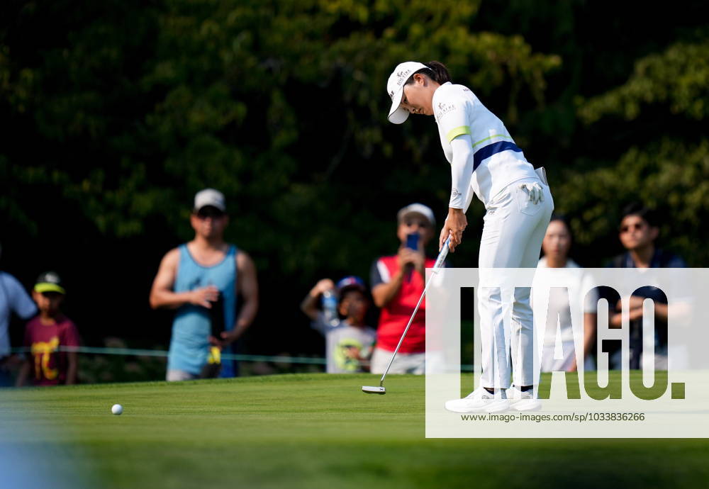 Jin Young Ko, of South Korea, putts on the sixth hole during the final round at the LPGA, Golf Damen CPKC Canadian Women s Open golf tournament, in Vancouver, on Sunday, August 27, 2023. Ko Jin Young - ZUMAc35_ 20230827_zaf_c35_105