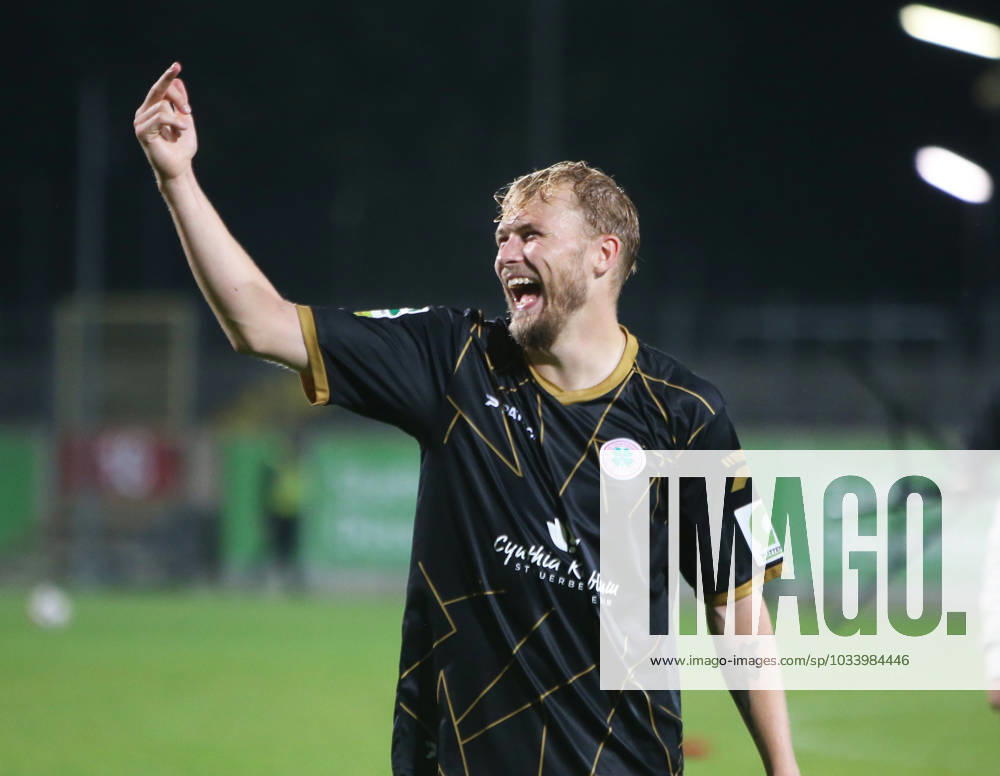 Regionallioga West, Saison 2023 - 2024, 6. Spieltag, 01.09.2023, Fortuna Düsseldorf U 23 - RW Oberhausen -- Tim Stappmann ( RWO ) nach dem Sieg in Düsseldorf