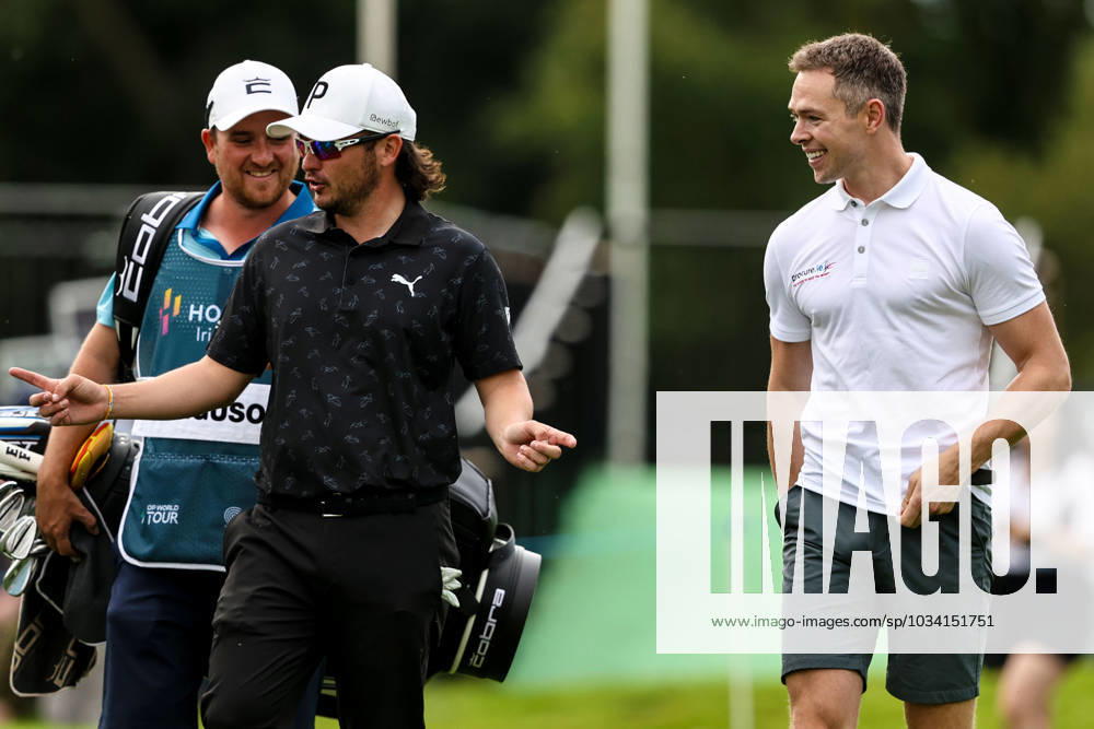 2023 Horizon Irish Open, The K Club, Kildare 6 9 2023 Ewen Ferguson with Dean Rock Ewen Ferguson with Dean Rock 6 9 2023