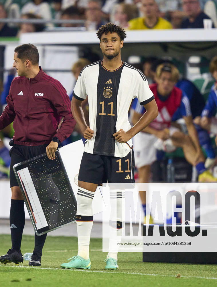 Kevin Schade, DFB 11 in the friendly match GERMANY - JAPAN 1-4 DEUTSCHLAND - JAPAN Preparation for European Championships 2024 in Germany ,Season 2023 2024, on Sept 9, 2023 in Wolfsburg, Germany.