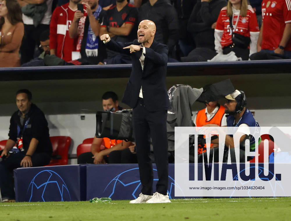 CL., Champions League, FC Bayern Muenchen vs Manchester United, ManU Allianz Arena Muenchen, Fussball, im Bild: Erik ten Hag (Manchester United)