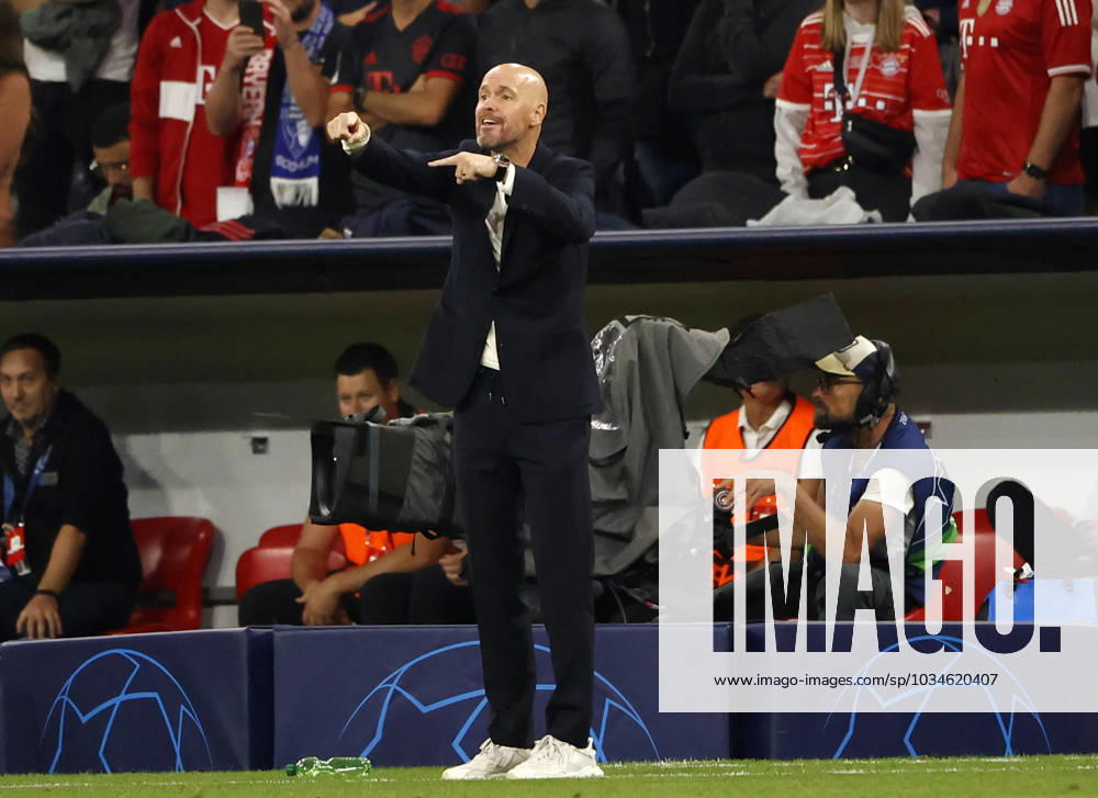 CL., Champions League, FC Bayern Muenchen vs Manchester United, ManU Allianz Arena Muenchen, Fussball, im Bild: Erik ten Hag (Manchester United)