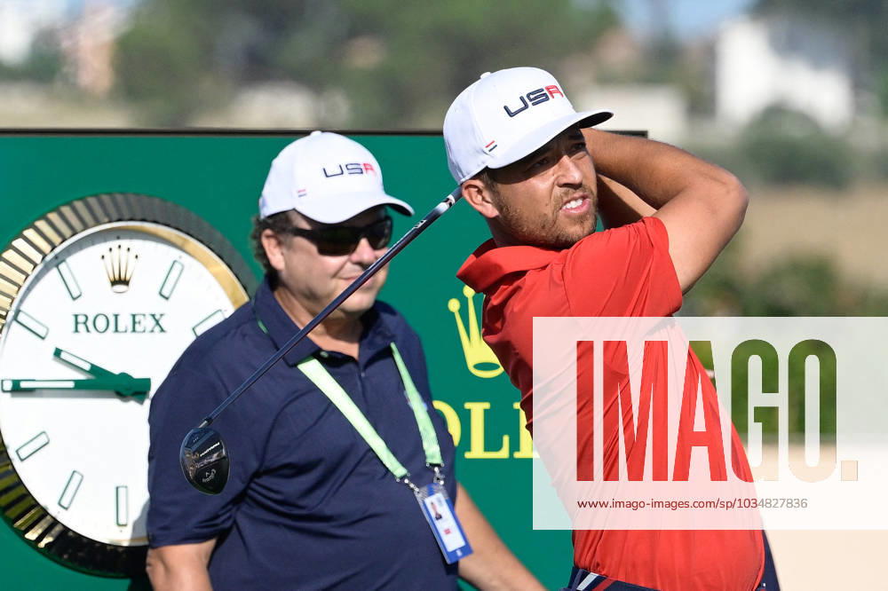 Golf match - Ryder Cup 2023 Xander Schauffele (USA) during the Ryder Cup 2023 at Marco Simone Golf & Country Club on September 26, 2023 in Rome Italy. Rome Italy