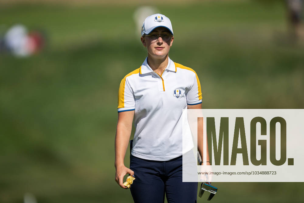 Nora Sundberg of Team Europe competes in round four of the Junior Ryder Cup on September 28, 2023 in Rome. Photo: Mathias Bergeld BILDBYRAN kod MB MB0734 golf ryder cup träning practice training day -1 bbeng junior ryder cup