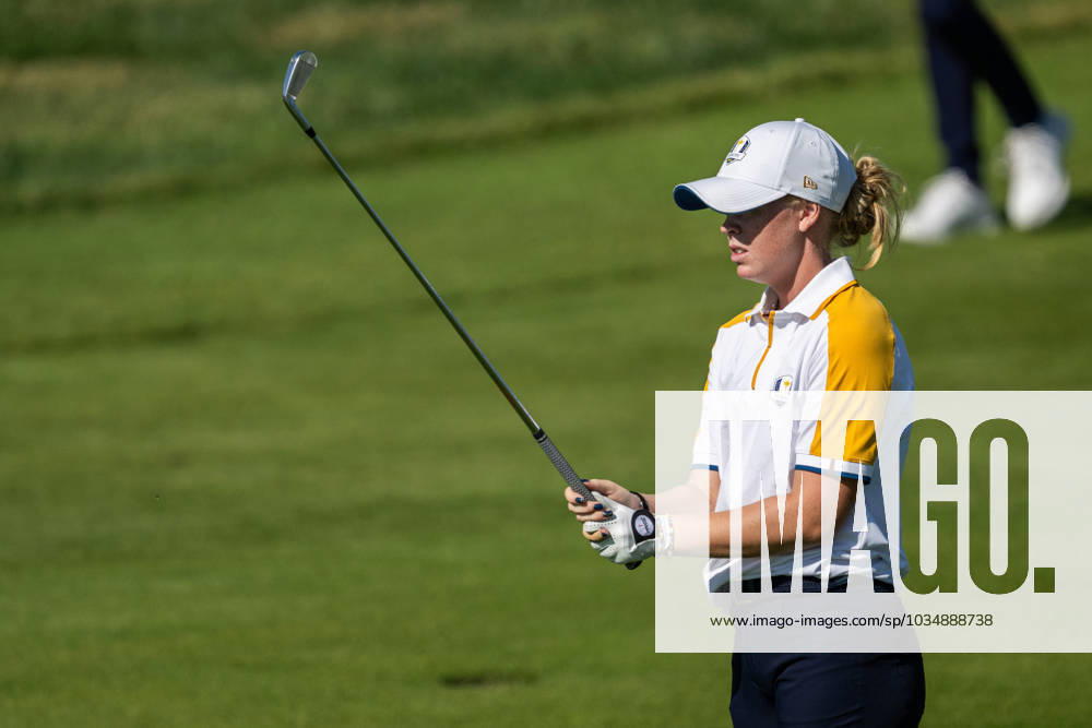 Meja Örtengren of Team Europe competes in round four of the Junior Ryder Cup on September 28, 2023 in Rome. Photo: Mathias Bergeld BILDBYRAN kod MB MB0734 golf ryder cup träning practice training day -1 bbeng junior ryder cup