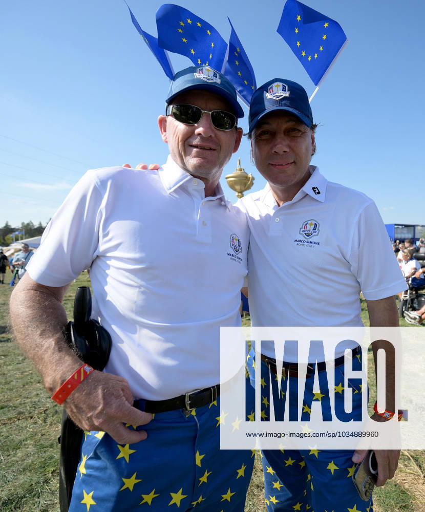European team s fans wait for the start of the Ryder Cup opening ceremony at the Marco Simone Golf Club in Guidonia, near Rome, Italy, 28 September 2023. The 44th Ryder Cup matches between the US and Europe will be held in Italy from 29 September to 01 October 2023. ANSA ETTORE FERRARI 2023 Ryder Cup golf tournament - ZUMAa110 20230928_zaf_a110_028