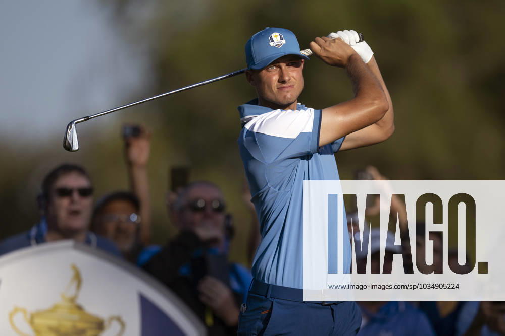 Ludvig Aberg of Team Europe during the first round of the Ryder Cup on September 29, 2023 in Rome. Photo: Mathias Bergeld BILDBYRAN kod MB MB0736 golf ryder cup day 1 bbeng round 1