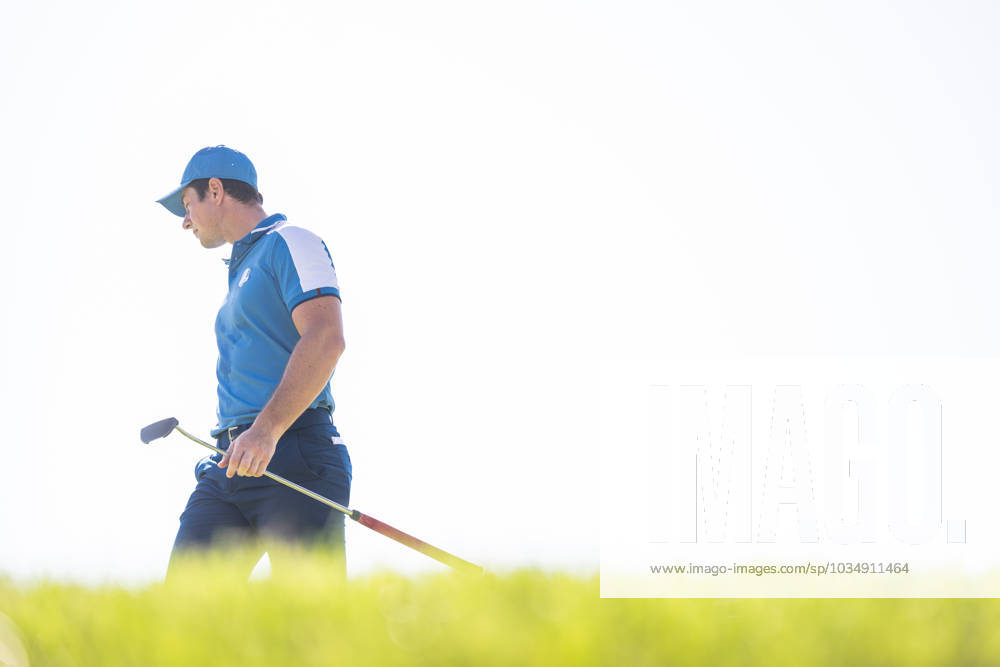 Viktor Hovland of Team Europe in a foursome match during day one of the Ryder Cup on September 29, 2023 in Rome. Photo: Mathias Bergeld BILDBYRAN kod MB MB0736 golf ryder cup day 1 bbeng round 1