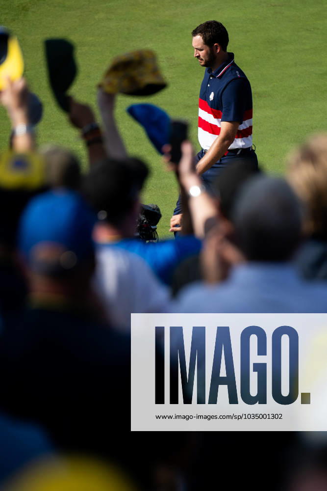 Patrick Cantlay of team USA in a singles match during day three of the Ryder Cup on October 1, 2023 in Rome. Photo: Mathias Bergeld BILDBYRAN kod MB MB0738 golf ryder cup day 3 bbeng