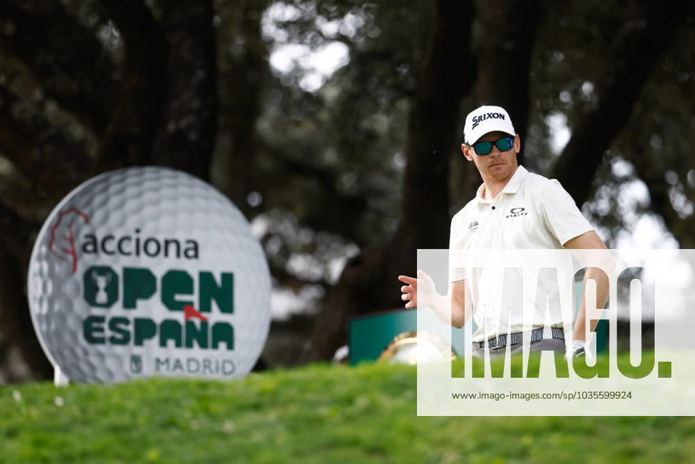 Sebastian Soderberg of Switzerland in action during Acciona Open de Espana, Round 2, Golf tournament celebrated at Club de Campo on October 13, 2023, in Madrid, Spain. MADRID SPAIN - ZUMAa181 20231013_zaa_a181_030
