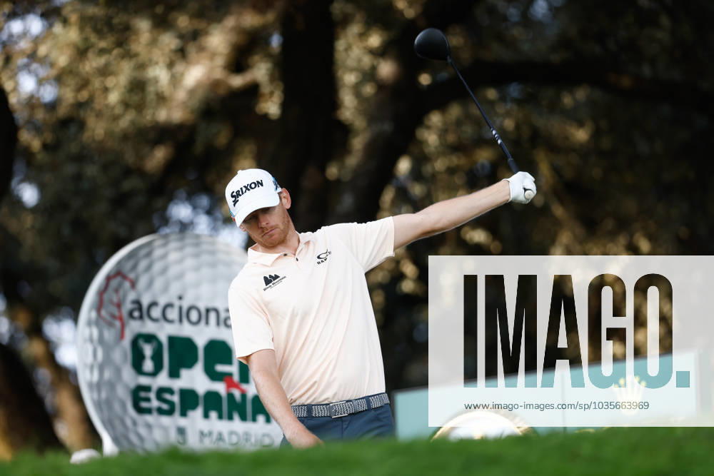 Sebastian Soderberg of Switzerland in action during Acciona Open de Espana, Round 4, Golf tournament celebrated at Club de Campo on October 15, 2023, in Madrid, Spain. MADRID SPAIN - ZUMAa181 20231015_zaa_a181_035