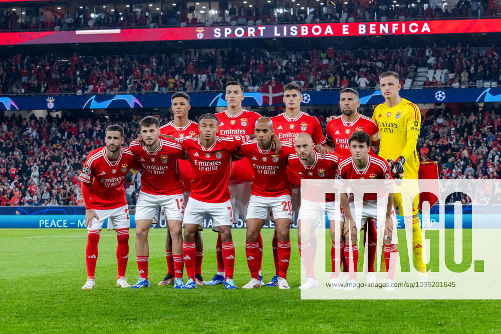 UEFA Champions League 2023 24: Benfica Vs Real Sociedad in Lisbon, Portugal - 24 Oct 2023 SL Benfica team players pose for a group photo during the UEFA Champions League 2023 24 match between Benfica and Real Sociedad at Estádio do Lisboa e Benfica. Final score; Benfica 0:1 Real Sociedad. Lisbon Portugal