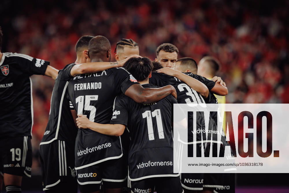 Players of Casa Pia celebrate after goal scored during Liga Portugal 23 24 game between SL Benfica and Casa Pia AC at Estadio Da Luz, Lisbon, Portugal. (Maciej Rogowski) Lisbon Estadio Da Luz Portugal