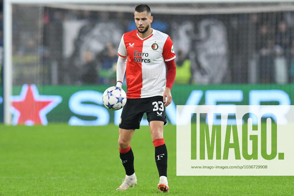 David Hancko of Feyenoord during the Champions League match between Lazio v Feyenoord at Olympic stadium, Italy, November 07th, 2023. Photographer01