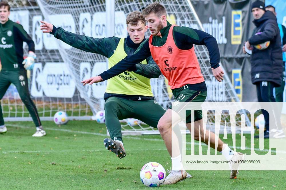 Lars Ritzka Nemeth David ( Pauli ) Deutschland , Hamburg , Trainingsgelände des FC St Pauli , Fussball , Bundesliga , 2. Fussball Bundesliga , Training des FC St Pauli