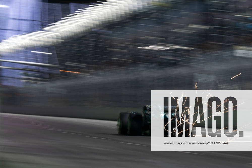 Canadian Formula One driver Lance Stroll of Aston Martin in action during the third free practice session of the Formula One Las Vegas Grand Prix at the Las Vegas Strip Circuit in Las Vegas on Friday, November 17, 2023. LVP20231118779 GREGxNASH
