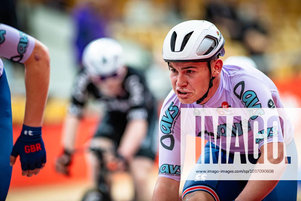 TARLING Finlay FISHER Sam: Lotto Zesdaagse Vlaanderen - Gent 2023 TARLING Finlay FISHER Sam (GBR) Team 12 Querformat - quer - horizontal - Landscape - Event Veranstaltung: Lotto Zesdaagse Vlaanderen Gent 2023 - Category Kategorie: Cycling - Track cycling, Rad, Radsport, Bahnrad, Bahn Sixdays - Men U23 - Location Ort: Europe Belgium - Gent - Citadelpark - t Kuipke - Discipline: Madison - Distance: ... m - Date Datum: 19.11.2023 Sunday Day 6 -