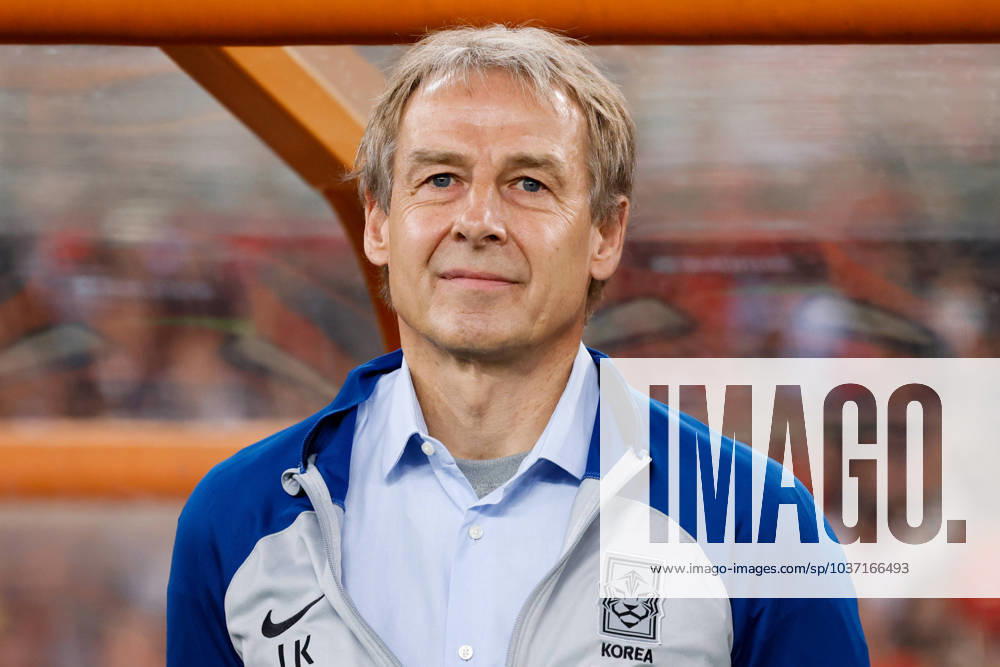 Jurgen Klinsmann, head coach of South Korea, looks on during the 2026 FIFA World Cup, WM, Weltmeisterschaft, Fussball Qualifier second round Group C match between China and South Korea at Shenzhen Universiade Sports Centre on November 21, 2023 in Shenzhen, Guangdong Province of China.