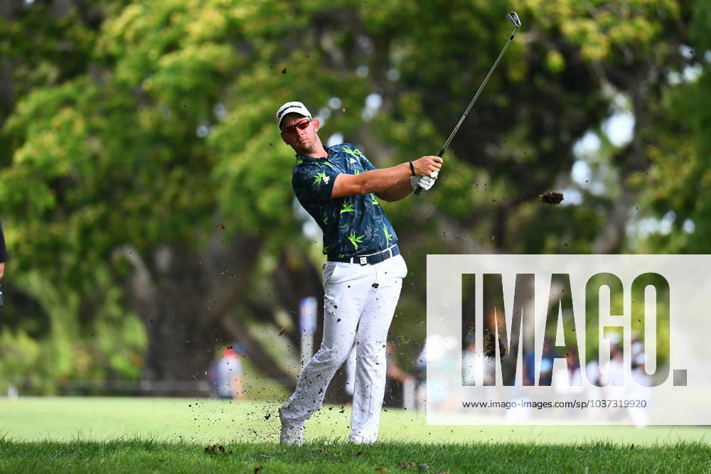 GOLF AUSTRALIAN PGA, Golf Herren Lucas Herbert plays a shot during the final round of the 2023 Australian PGA Championship in Brisbane, Sunday, November 26, 2023. ( NO ARCHIVING, , NO USE IN BOOKS WITHOUT CONSENT BRISBANE QUEENSLAND AUSTRALIA