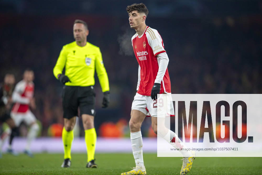 London, England, 29 November 2023: Kai Havertz of Arsenal during the UEFA Champions League football match between Arsenal and Lens at Emirates Stadium in London, England. FOOTBALL : Arsenal vs Lens - UEFA Ligue des Champions - 29 11 2023 SPP Panoramic