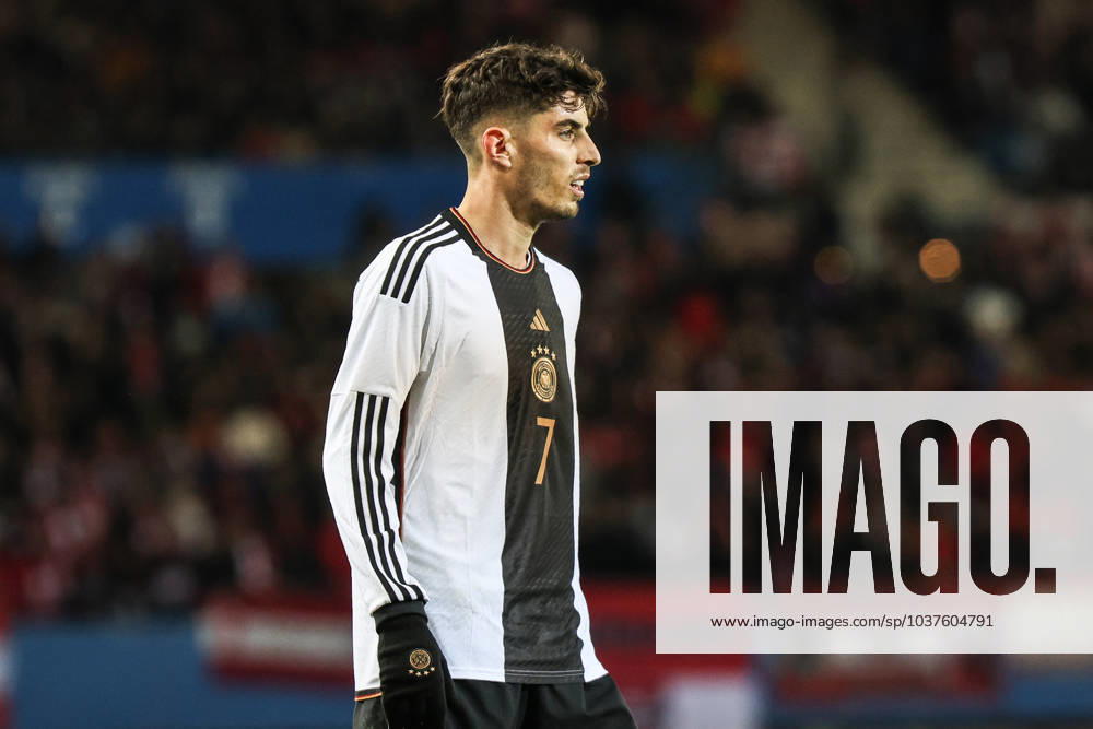 Fussball, UEFA Länderspiel Saison 2023 24 Freundschaftsspiel Österreich - Deutschland 21.11.2023, Ernst-Happel-Stadion Wien Kai Havertz (Deutschland, 7) Wien Ernst-Happel-Stadion Wien Wien Österreich