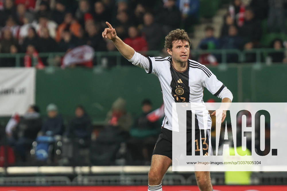 Fussball, UEFA Länderspiel Saison 2023 24 Freundschaftsspiel Österreich - Deutschland 21.11.2023, Ernst-Happel-Stadion Wien Thomas Müller (Deutschland, 13) Wien Ernst-Happel-Stadion Wien Wien Österreich