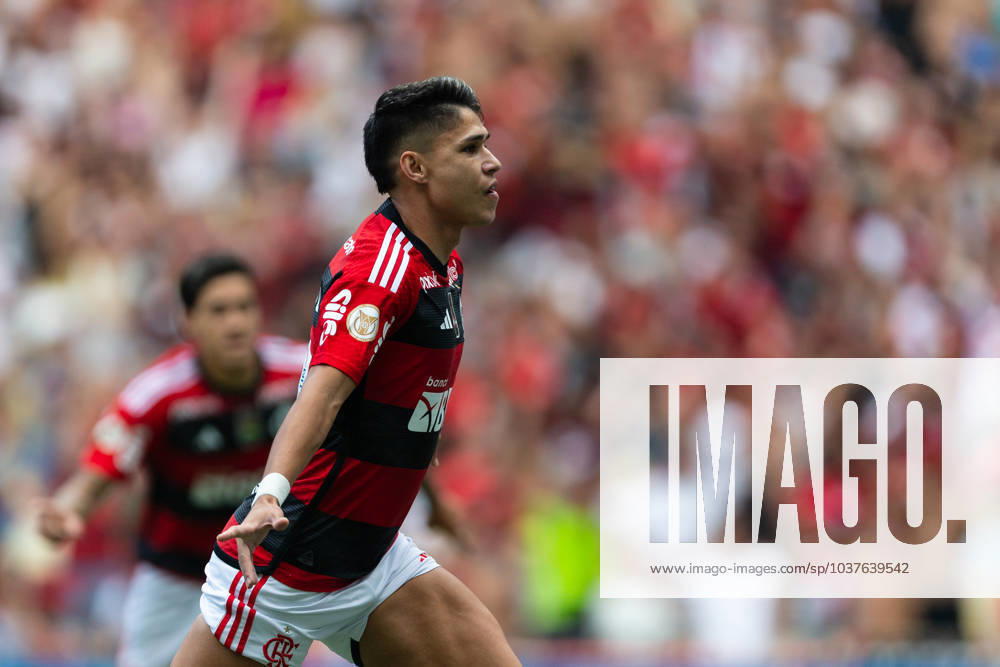 LUIZ ARAUJO of Flamengo celebrates during the match between Flamengo and Cuiaba as part of Brasileirao Serie A 2023 at Maracana Stadium on December 03, 2023 in Rio de Janeiro, Brazil. Rio de Janeiro Brazil - ZUMAc227 20231203_zsp_c227_052
