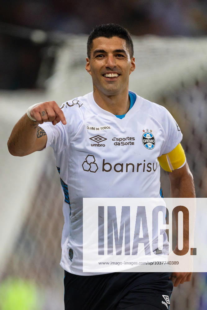 LUIS SUAREZ of Gremio celebrates your goal during the match between Fluminense and Gremio as part of Brasileirao Serie A 2023 at Maracana Stadium on December 06, 2023 in Rio de Janeiro, Brazil. Rio de Janeiro Brazil - ZUMAc227 20231206_zsp_c227_073