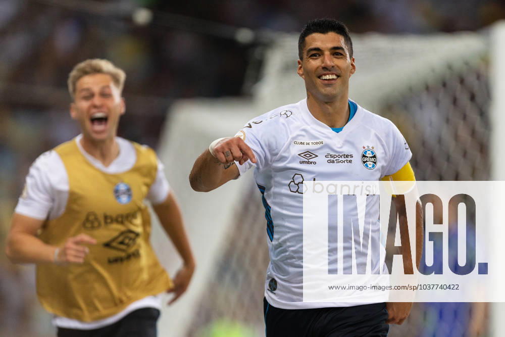 LUIS SUAREZ of Gremio celebrates your goal during the match between Fluminense and Gremio as part of Brasileirao Serie A 2023 at Maracana Stadium on December 06, 2023 in Rio de Janeiro, Brazil. Rio de Janeiro Brazil - ZUMAc227 20231206_zsp_c227_080