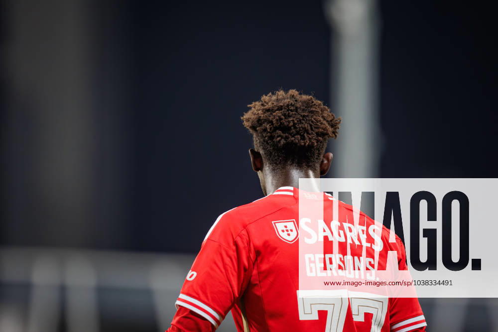 Gerson Sousa during Liga Portugal 2 Sabseg 23 24 game between SL Benfica B and CD Nacional at Benfica Campus, Seixal, Lisbon, Portugal. (Maciej Rogowski) Lisbon Benfica Campus Portugal