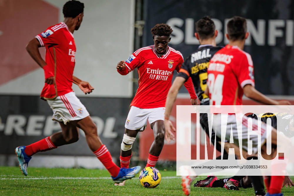 Gerson Sousa during Liga Portugal 2 Sabseg 23 24 game between SL Benfica B and CD Nacional at Benfica Campus, Seixal, Lisbon, Portugal. (Maciej Rogowski) Lisbon Benfica Campus Portugal